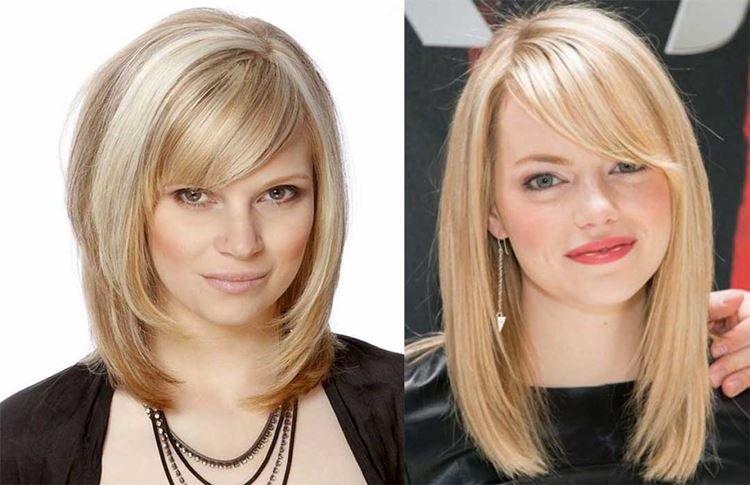 Echelle pour cheveux mi-longs avec frange biseautée