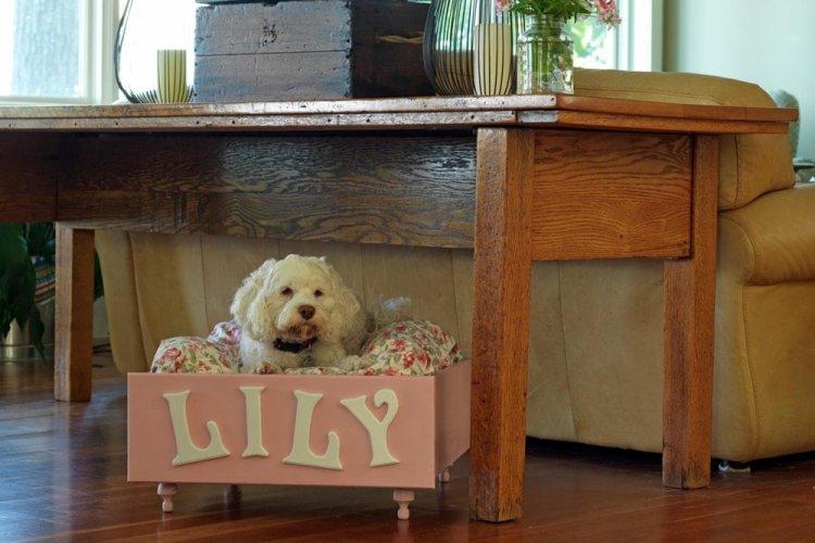 Lit en contreplaqué avec pattes - Lit pour chien bricolage