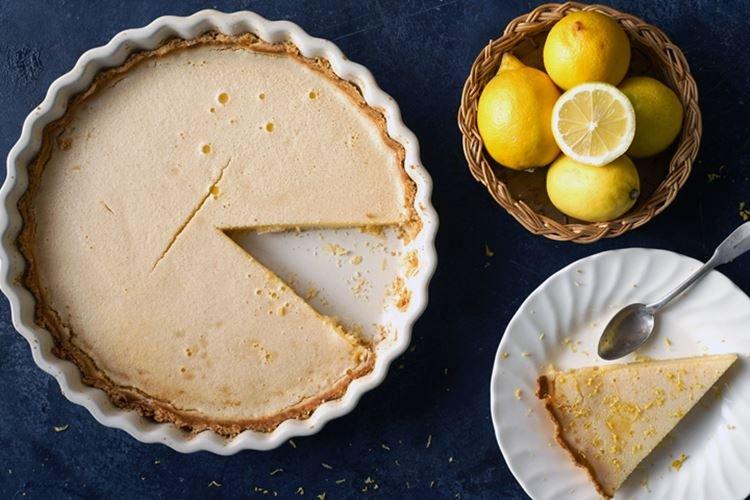 Tarte au citron fourrée à la crème - recettes