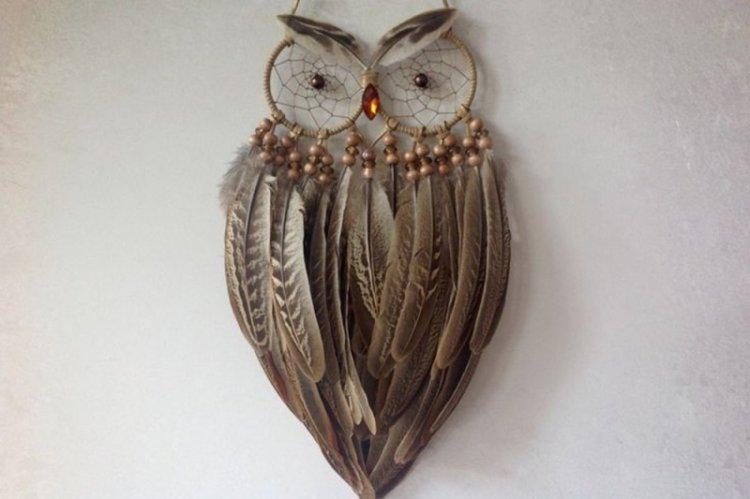Attrape-rêves hibou bricolage - comment faire
