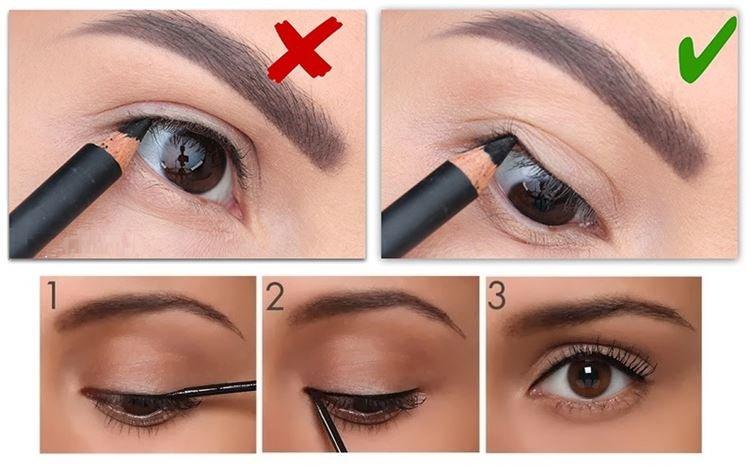 Flèches de cils - Maquillage pour les yeux marrons