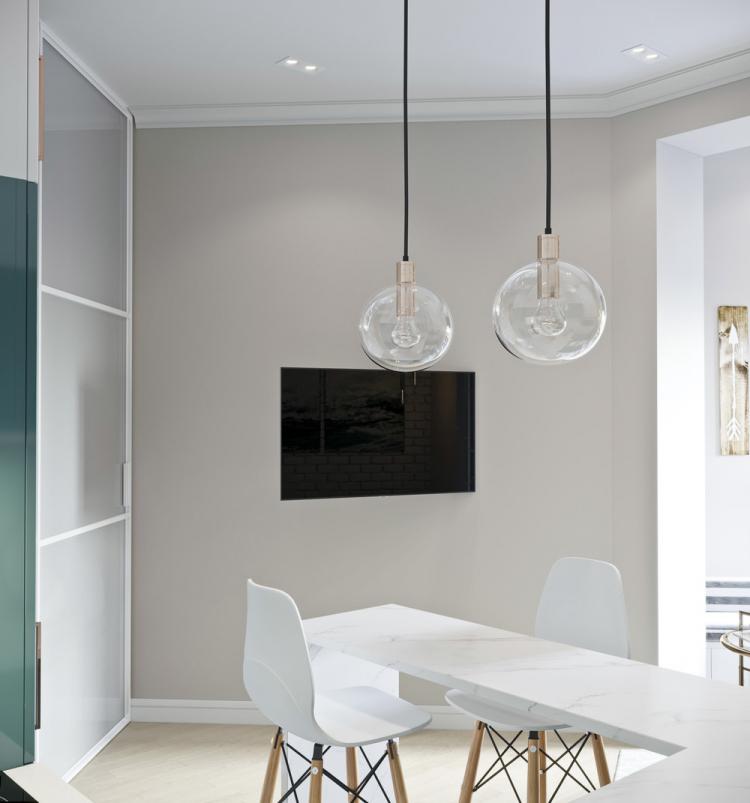 Petit appartement dans un style marin, Moscou - design d'intérieur