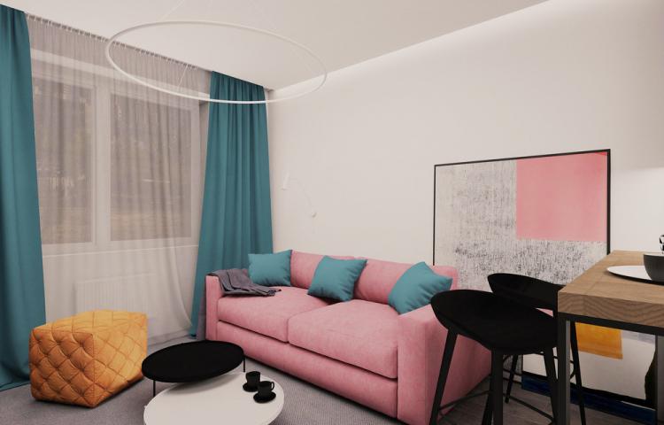 Petit studio dans le complexe résidentiel Moskvichka - design d'intérieur