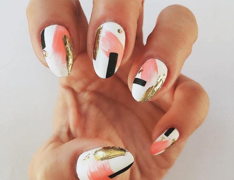 Géométrie, points et traits - Manucure à la mode 2020