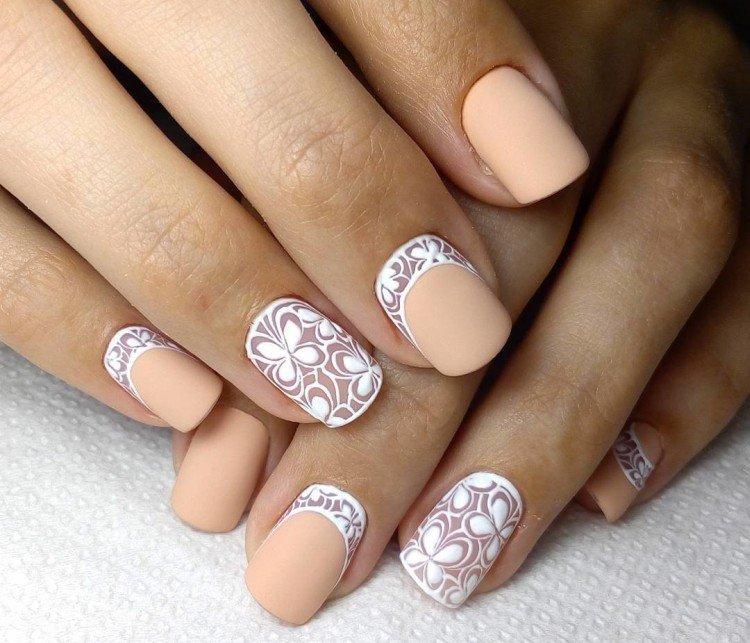 Manucure de mariage 2021 pour ongles courts