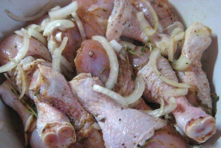 Marinade de kebab de poulet au vinaigre - recettes