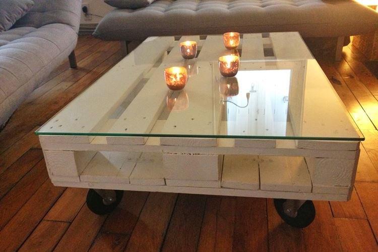 Table basse - Photos et idées de meubles de palettes DIY