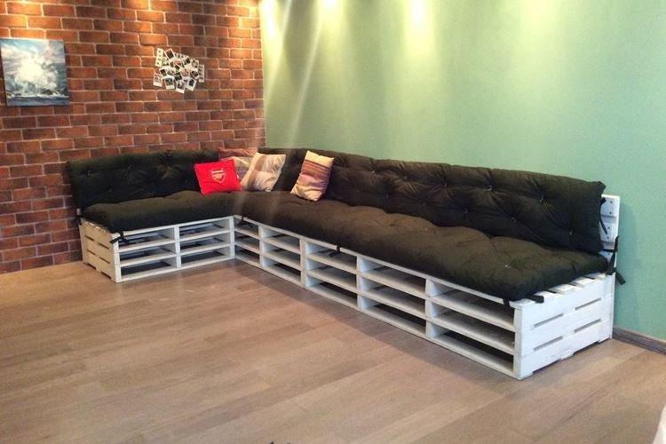 Canapé - Photos et idées de meubles de palettes bricolage