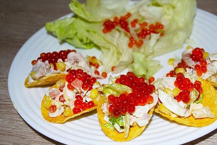 Bâtonnets de crabe et chips de calmar - Snacks pour le nouvel an 2021