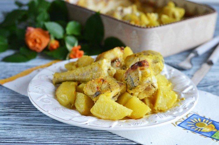 Goberge aux pommes de terre au four - recette