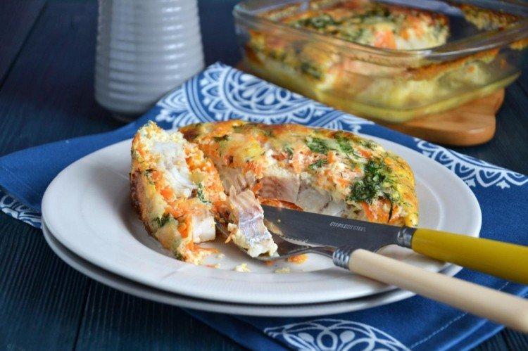 Goberge en omelette au four - recette