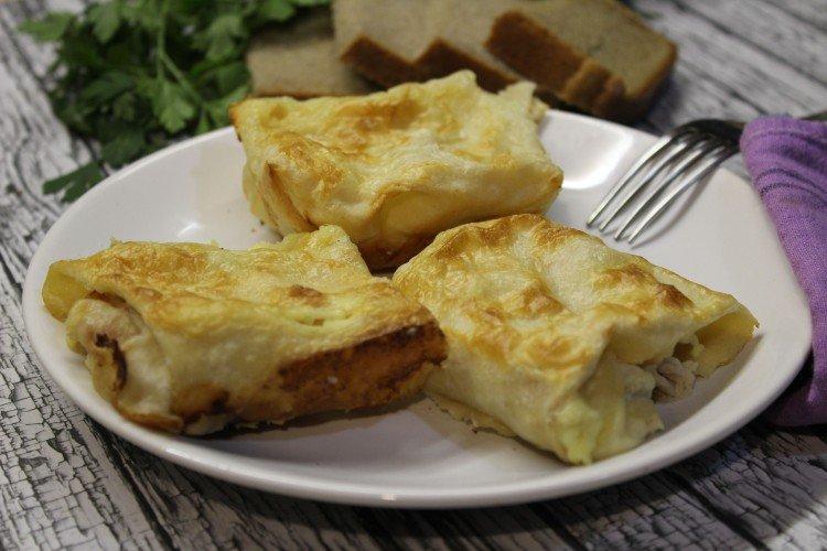 Goberge au four dans du pain pita - recette