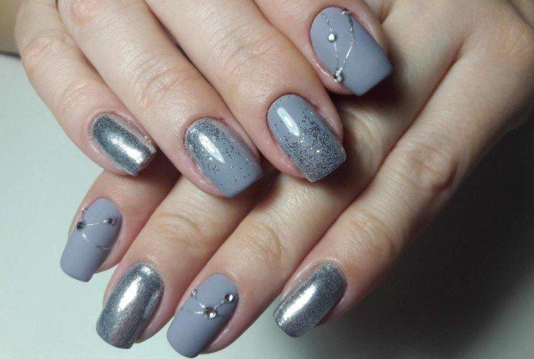 Gris - Couleurs tendance de la manucure 2019-2020