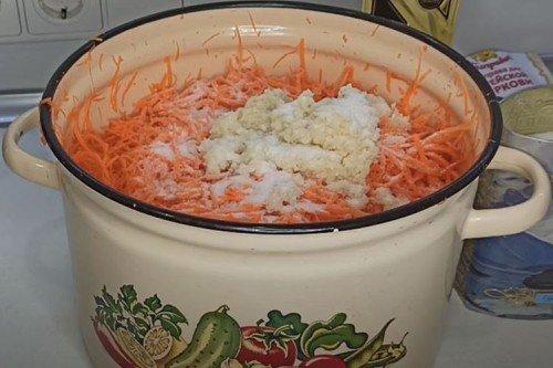 Carottes à la coréenne pour l'hiver dans des bocaux à la maison - une recette étape par étape