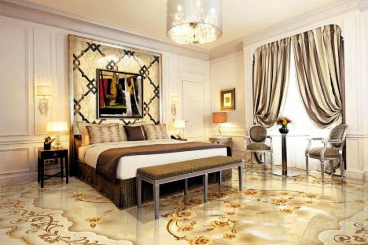 Sols 3D autonivelants dans la chambre - photo