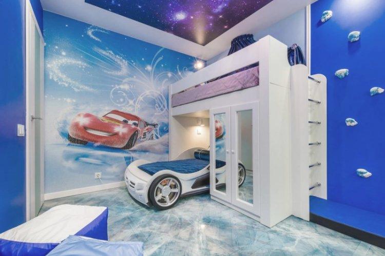 Sols 3D autonivelants dans la chambre des enfants - photo