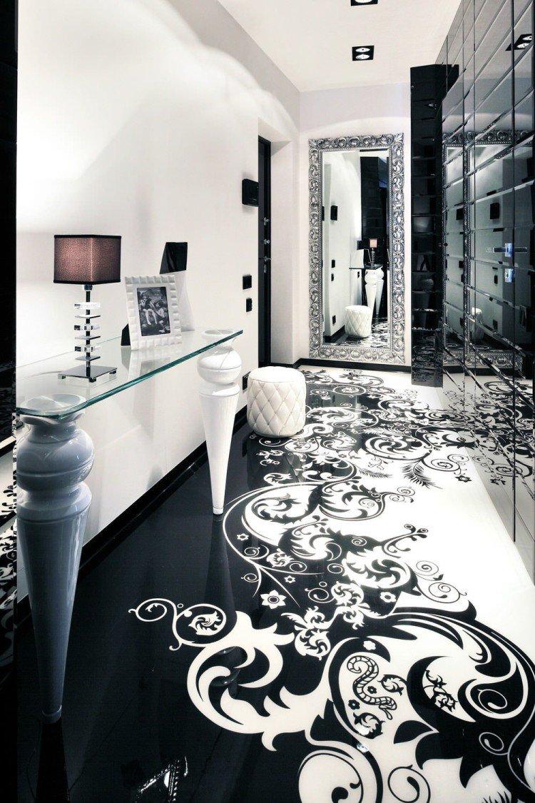 Sols 3D autonivelants dans le couloir et le couloir - photo