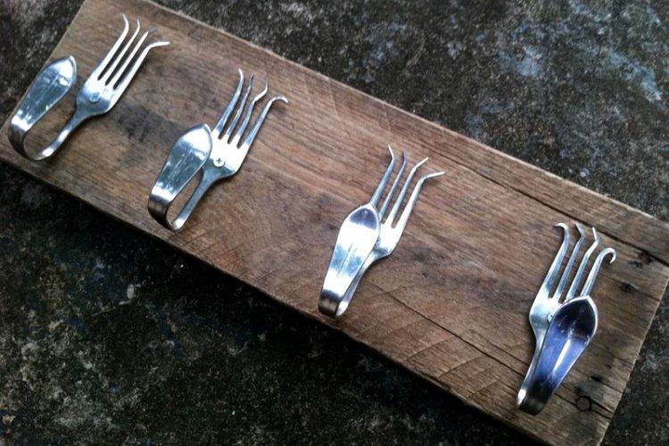 Porte-clés à couverts - Porte-clés mural bricolage pour le couloir