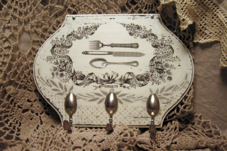 Porte-clés à couverts - Porte-clés mural bricolage pour le couloir