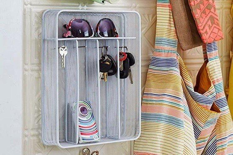 Porte-clés organisateur - Porte-clés mural bricolage pour le couloir