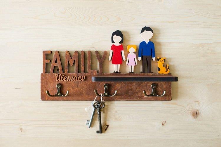 Porte-clés mural à faire soi-même pour le couloir - photo