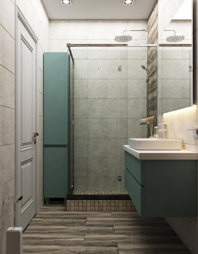 Bleu céleste : Appartement 27 m² - Design d'intérieur