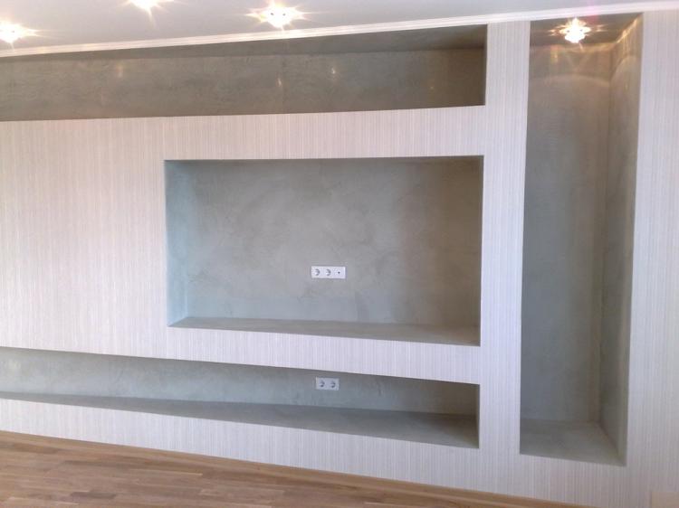 Niche de cloison sèche à faire soi-même pour la télévision
