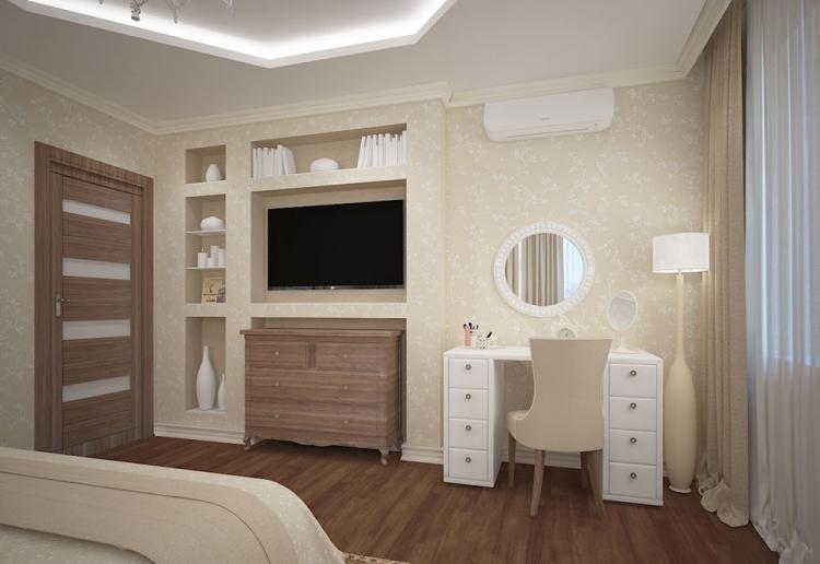 Niche en plaques de plâtre pour TV - photo