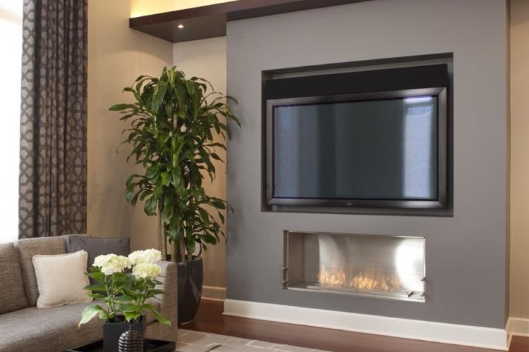 Niche en plaques de plâtre pour TV - photo