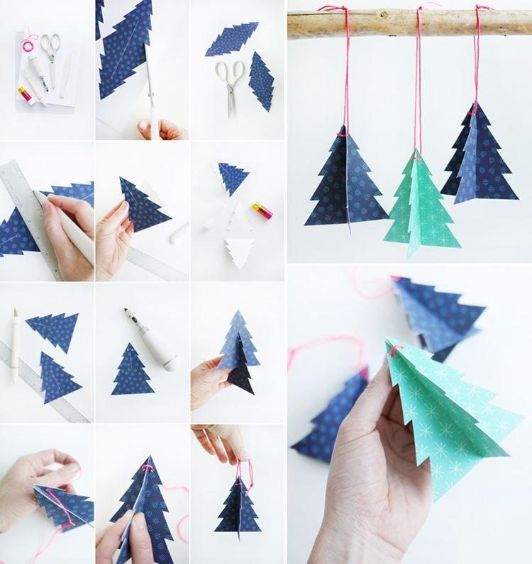 Sapin de Noël en carton d'emballage - Jouets de sapin de Noël à faire soi-même