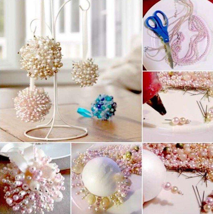 Hérisson de leurs perles - Jouets de sapin de Noël DIY