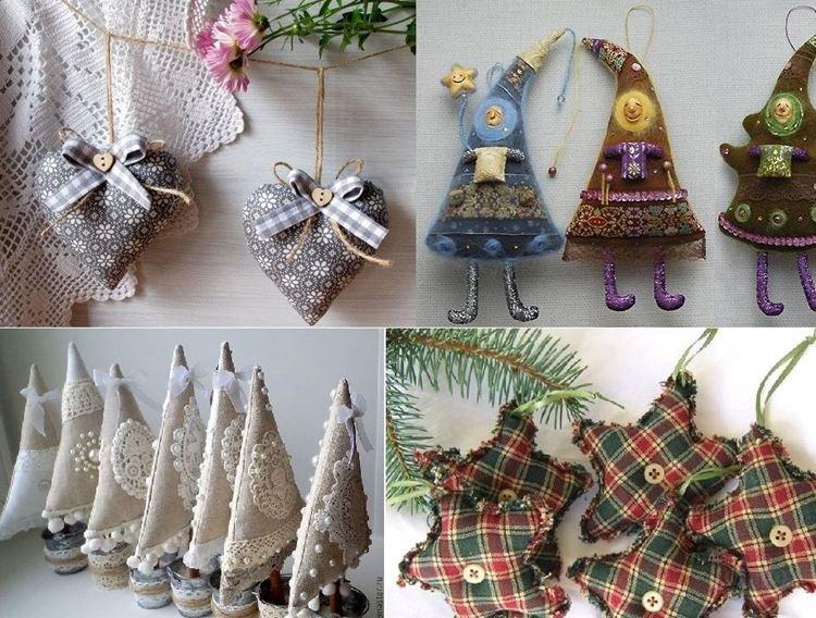 Jouets de sapin de Noël bricolage - photos et idées