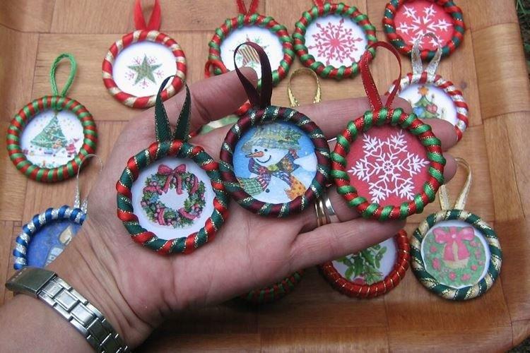 Jouets de sapin de Noël bricolage - photos et idées