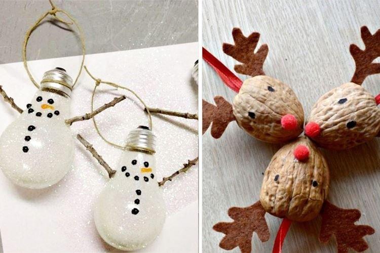 Jouets de sapin de Noël bricolage - photos et idées