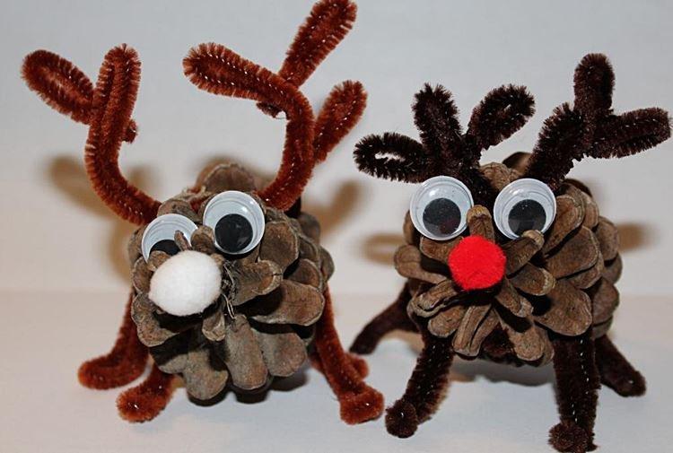 Artisanat du Nouvel An à partir de cônes pour enfants - photos et idées