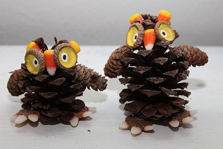 Artisanat du Nouvel An à partir de cônes pour enfants - photos et idées