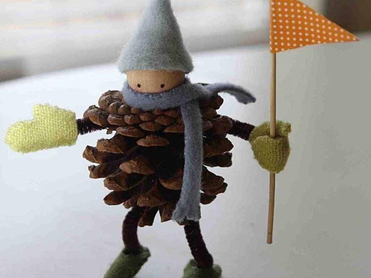 Artisanat du Nouvel An à partir de cônes pour enfants - photos et idées