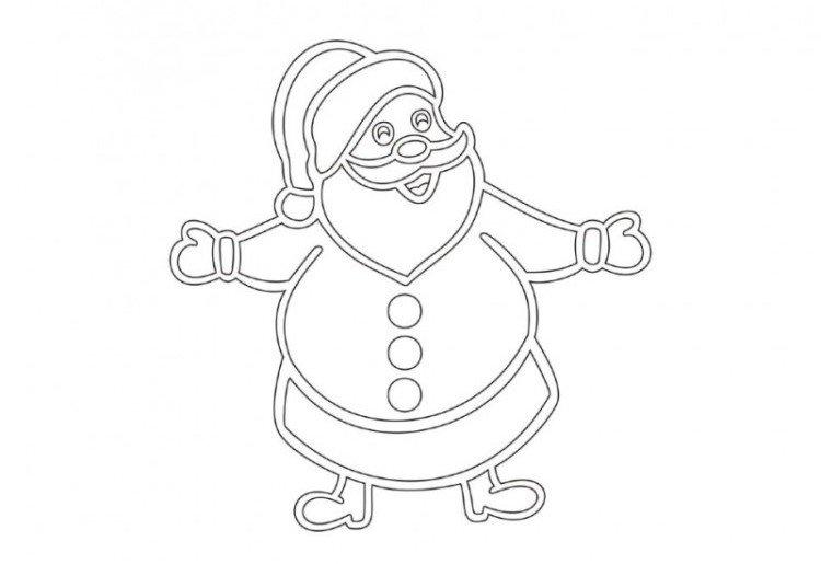 Père Noël - Pochoirs Nouvel An 2021