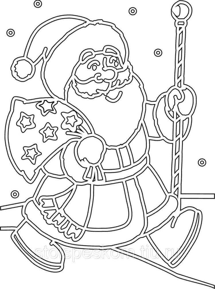 Père Noël - Pochoirs Nouvel An 2021