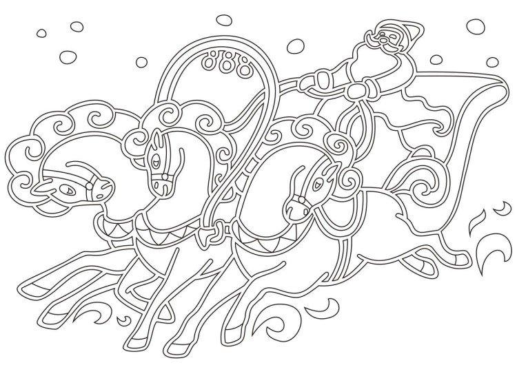 Père Noël - Pochoirs Nouvel An 2021