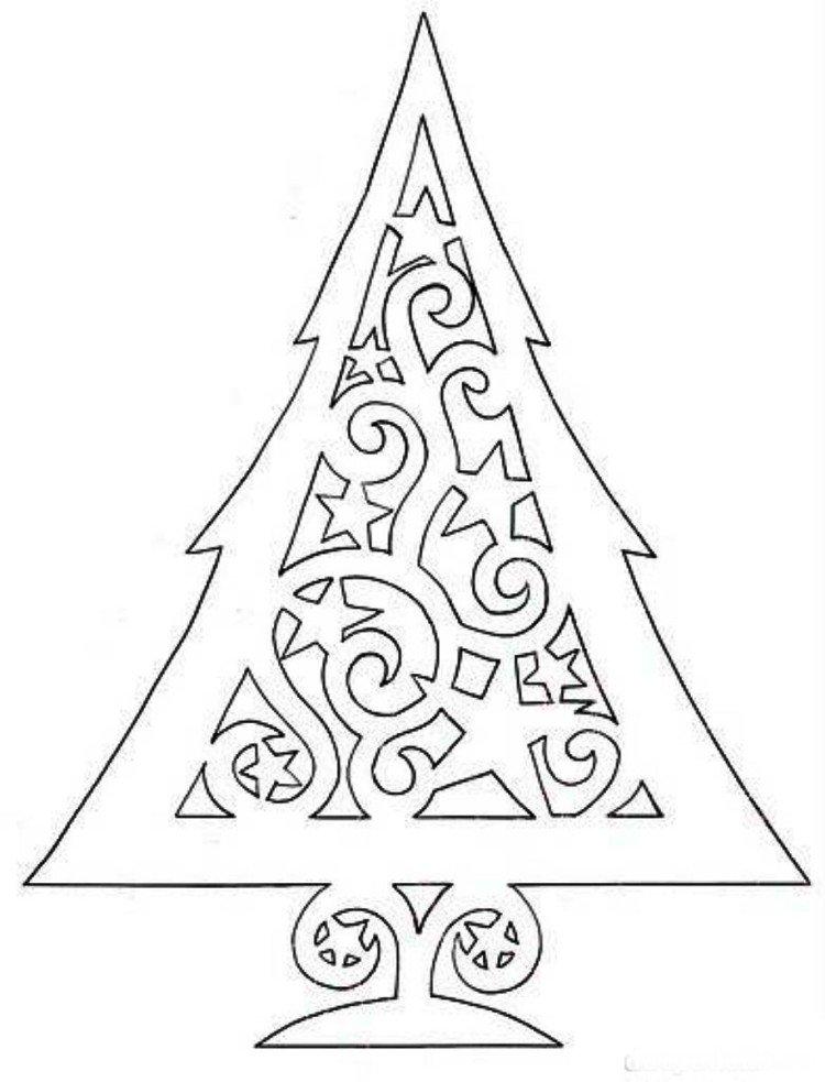 Sapin de Noël - Pochoirs du Nouvel An 2021