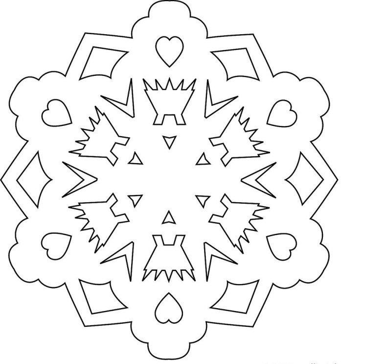 Flocon de neige - Pochoirs Nouvel An 2021