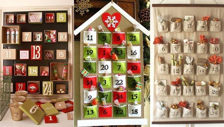 Calendrier de l'Avent DIY Nouvel An - photos et idées