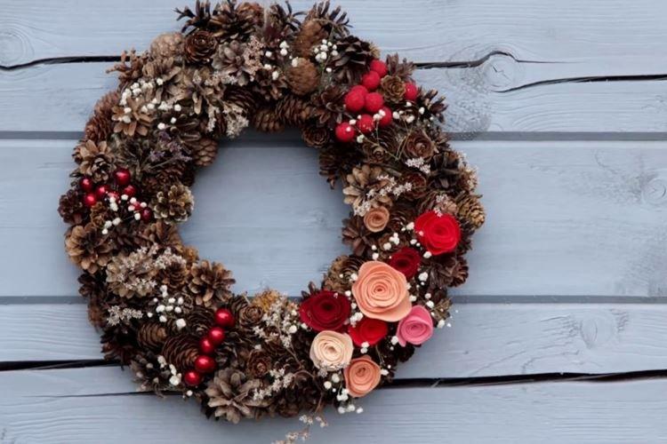 Couronne de Noël DIY - photos et idées