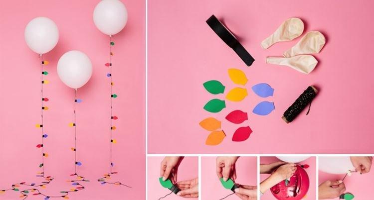 DIY guirlande de Noël en ballon