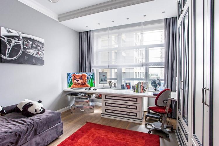 Gris - La couleur du papier peint pour la chambre d'enfant