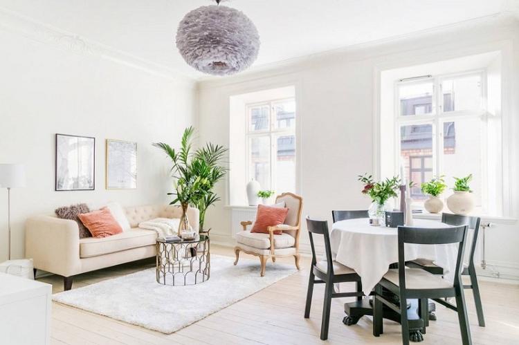 Blanc - Couleur de papier peint pour le salon