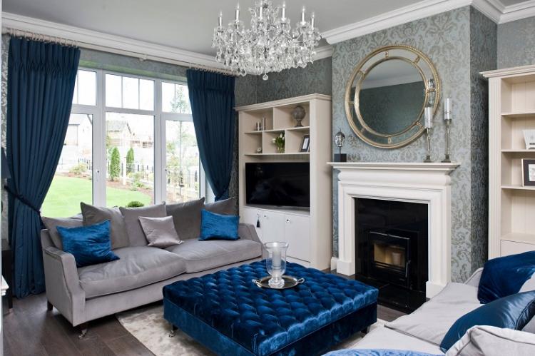 Papier peint pour le salon - photos et idées