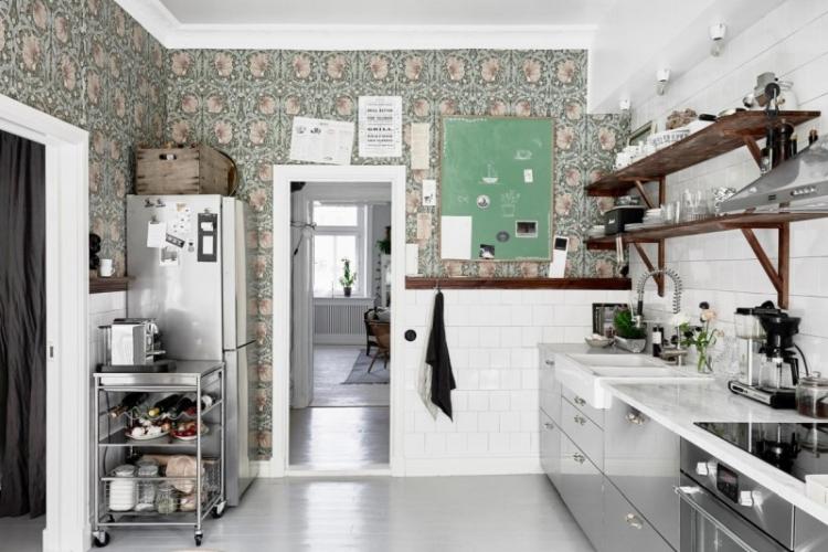 Papier peint pour la cuisine - photos et idées