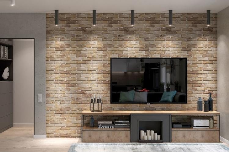 Papier peint pour la maçonnerie - photo